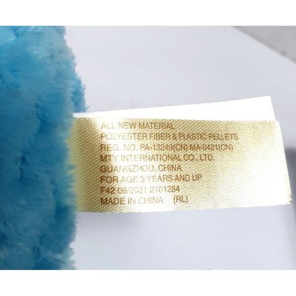 Dachshund Plush 9" Dog Blue Rainbow-Ears Scented Toy Pink Ribbon Love Valentines - Picture 6 of 7